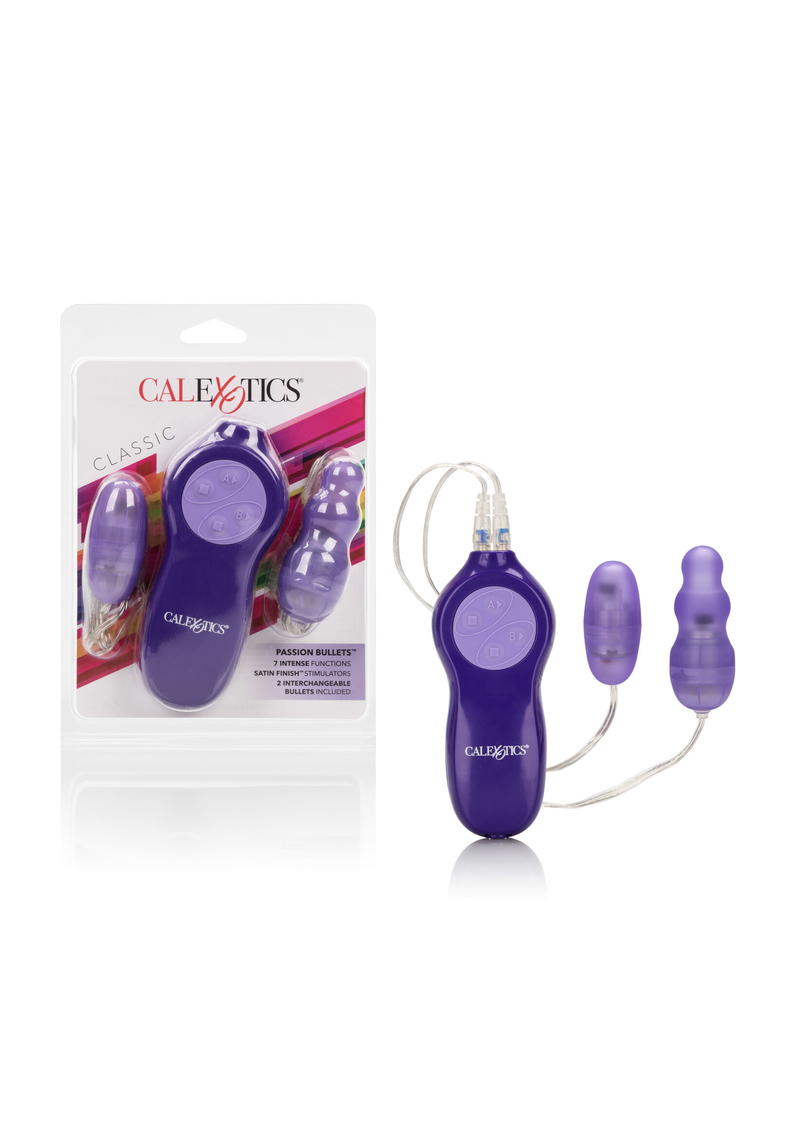 California Exotic Novelties Passion Bullets Bullet and Multi Probe Bullet - Purple