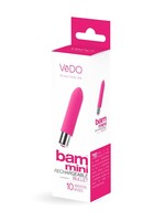 VeDO Bam Mini Rechargeable Bullet Vibe - Foxy Pink