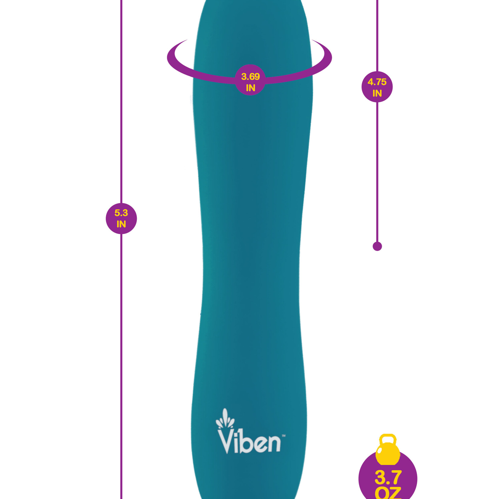 Viben Vivacious - Intense 10- Function Bullet - Ocean