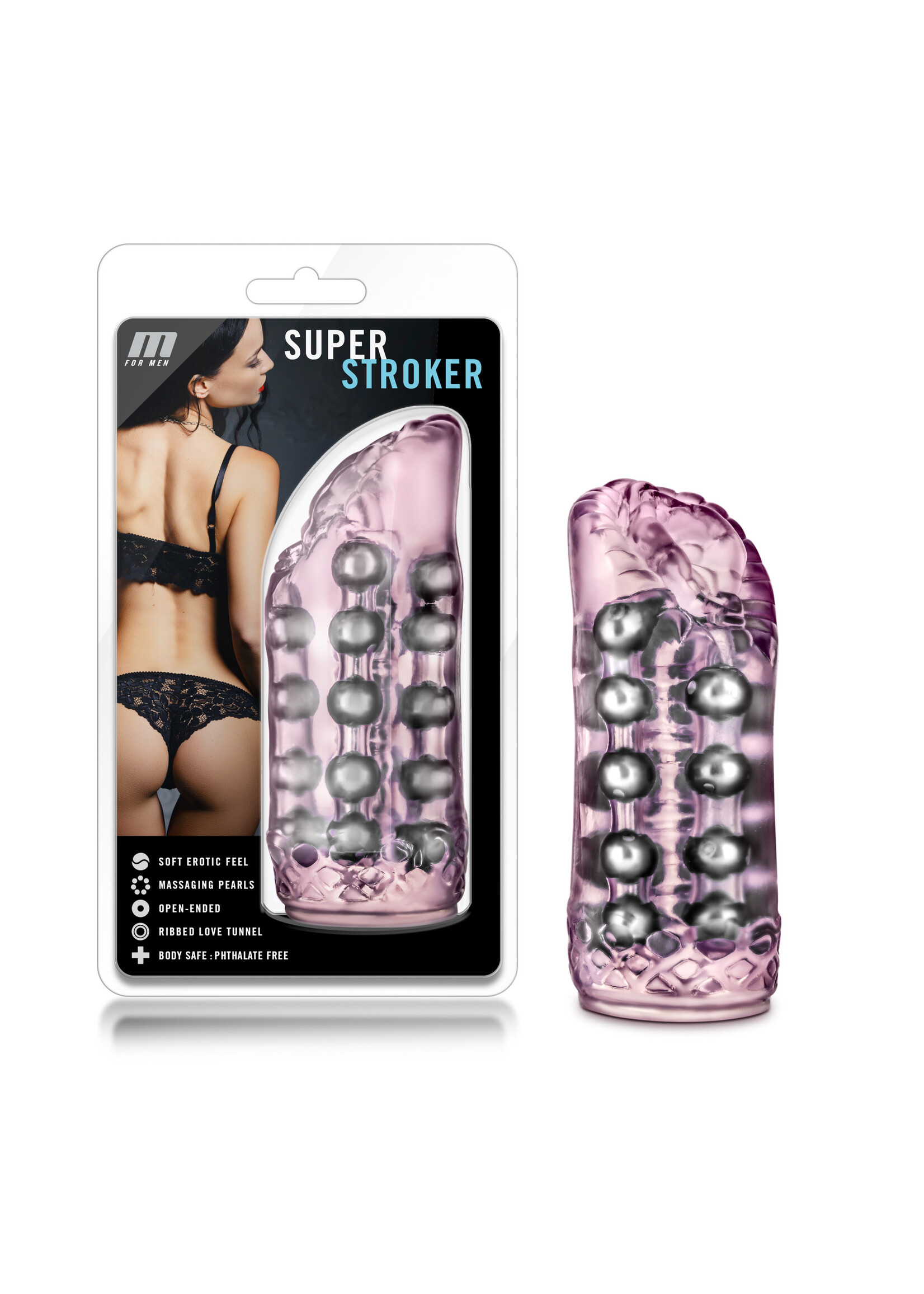 Blush Novelties M for Men Super Stroker - Pink