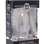 XR Brands Master Series Master Series Gape Glory Clear Hollow Anal Plug 3.25 Inch