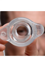 XR Brands Master Series Master Series Gape Glory Clear Hollow Anal Plug 3.25 Inch