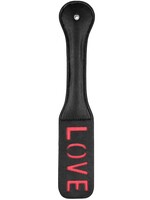 Shots Ouch! Ouch! Leather Paddle "Love" - Black