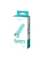 VeDO Bam Rechargeable Bullet - Tease Me Turquoise
