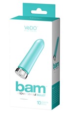 VeDO Bam Rechargeable Bullet - Tease Me Turquoise