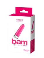VeDO Bam Rechargeable Bullet - Hot in Bed Pink