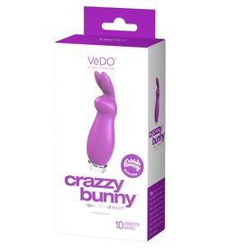 VeDO Crazzy Bunny Rechargeable Bullet - Perfectly Purple