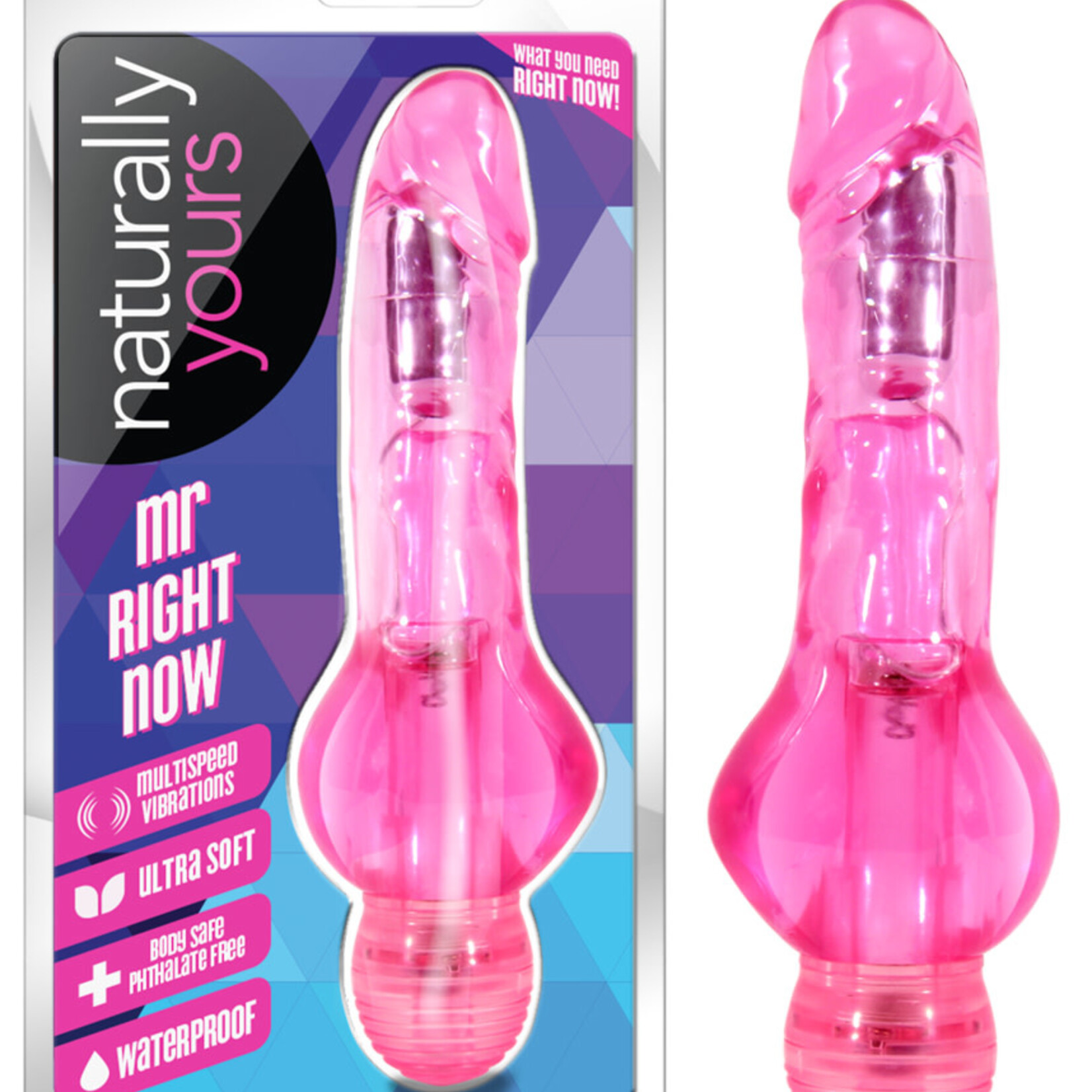 Blush Novelties Naturally Yours - Mr. Right Now - Pink
