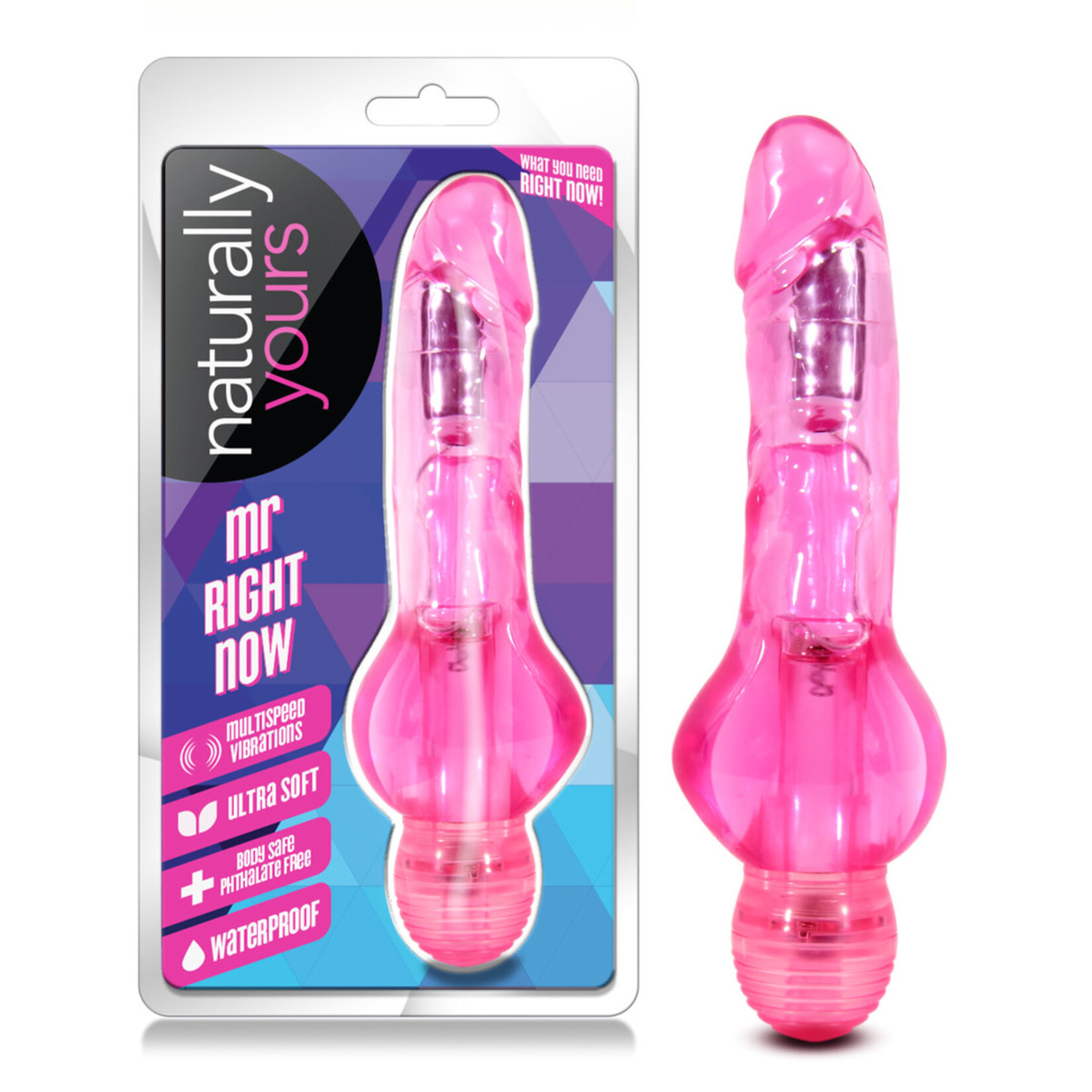 Blush Novelties Naturally Yours - Mr. Right Now - Pink