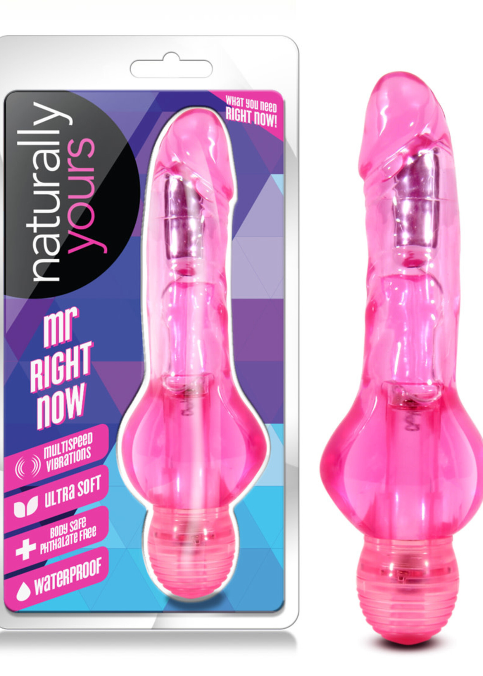 Blush Novelties Naturally Yours - Mr. Right Now - Pink