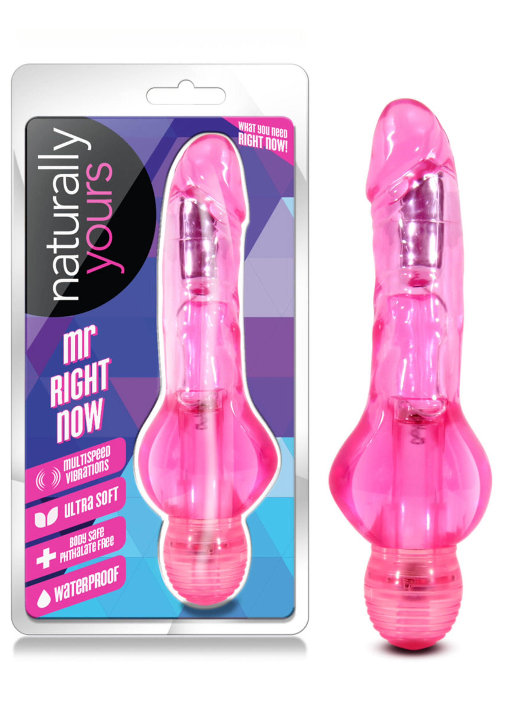 Blush Novelties Naturally Yours - Mr. Right Now - Pink