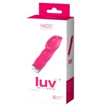 VeDO Luv Plus Rechargeable Mini Vibe - Hot in Bed Pink