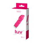VeDO Luv Plus Rechargeable Mini Vibe - Hot in Bed Pink