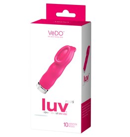 VeDO Luv Plus Rechargeable Mini Vibe - Hot in Bed Pink