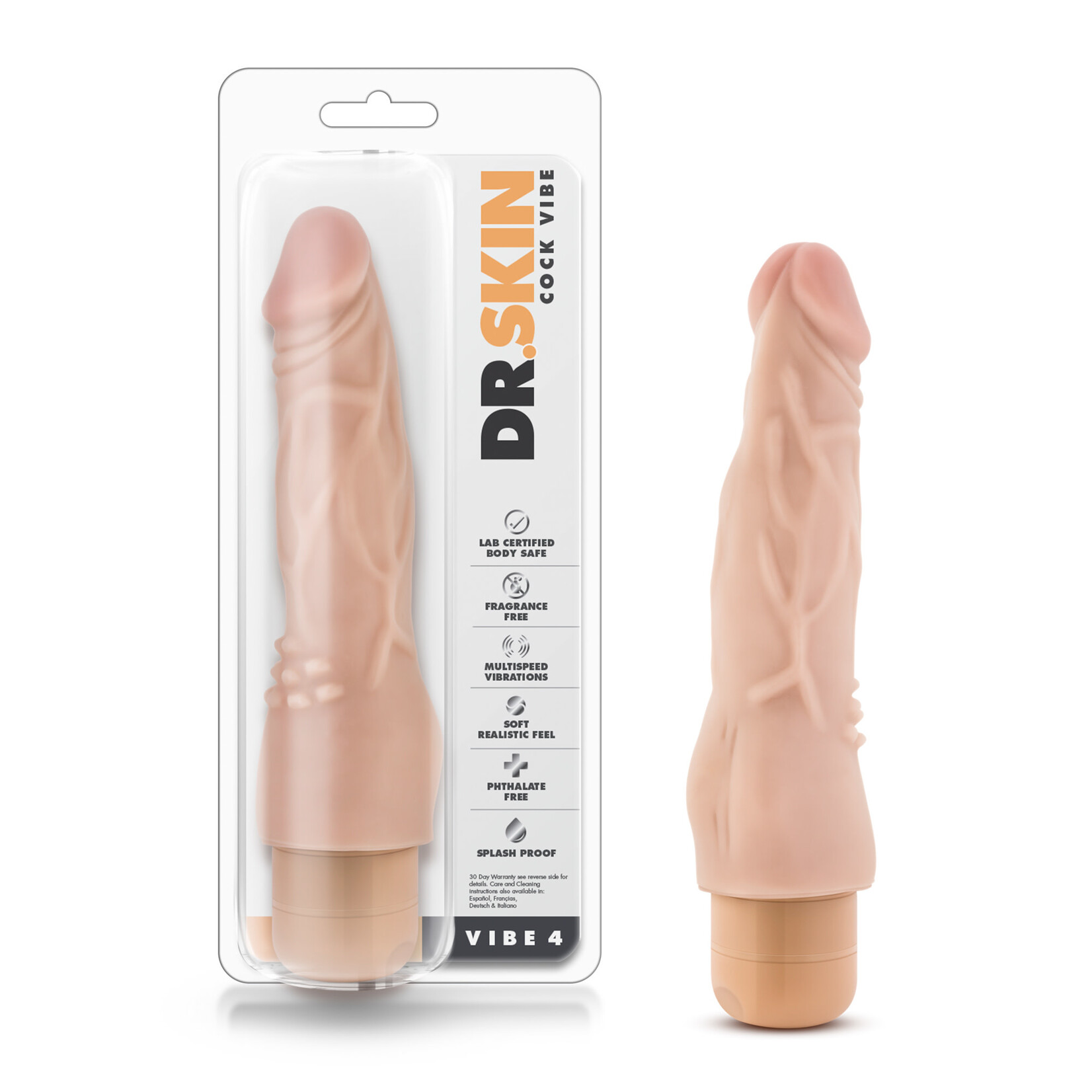 Blush Novelties Dr. Skin - Cock Vibe #4 - Beige