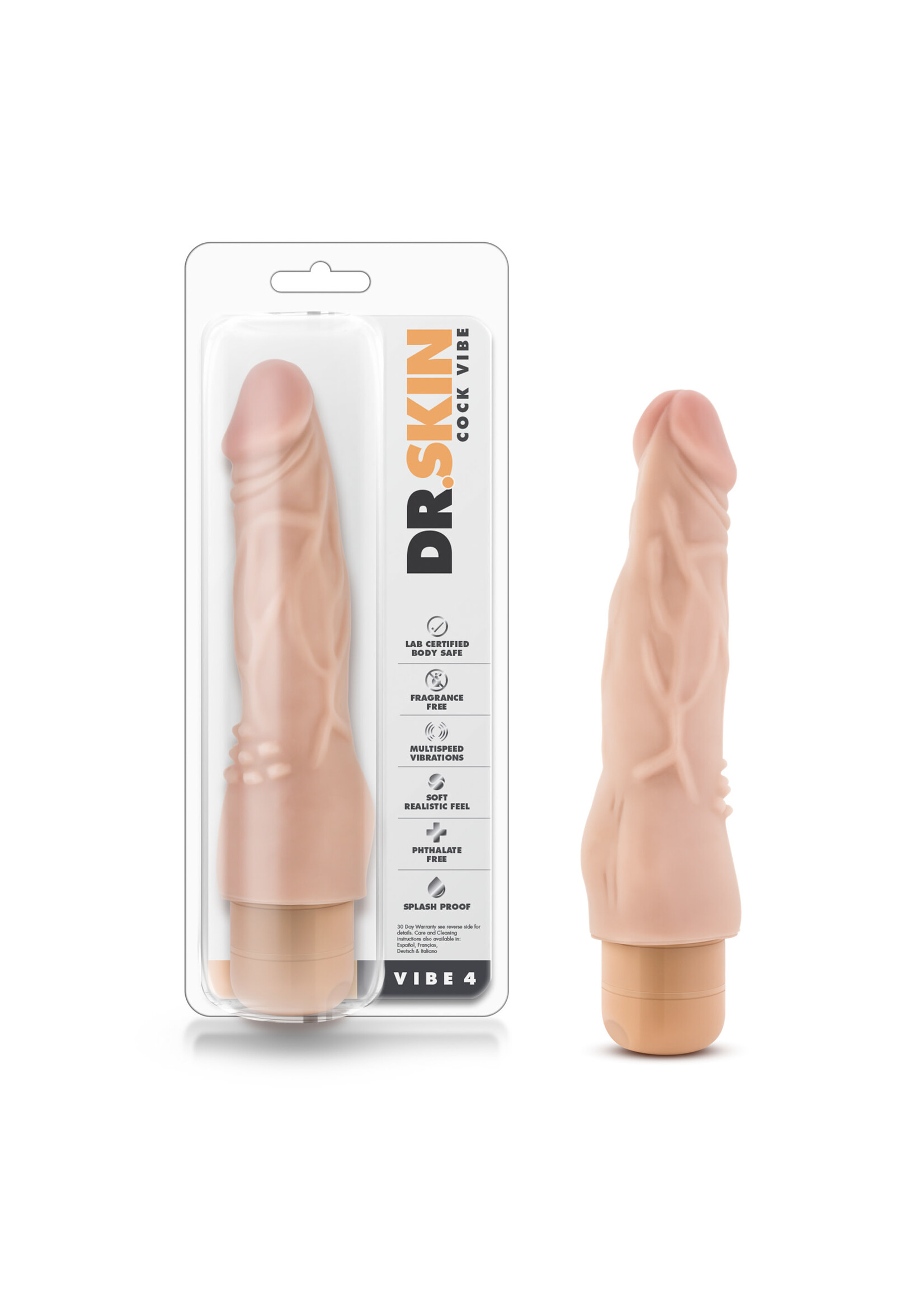 Blush Novelties Dr. Skin - Cock Vibe #4 - Beige