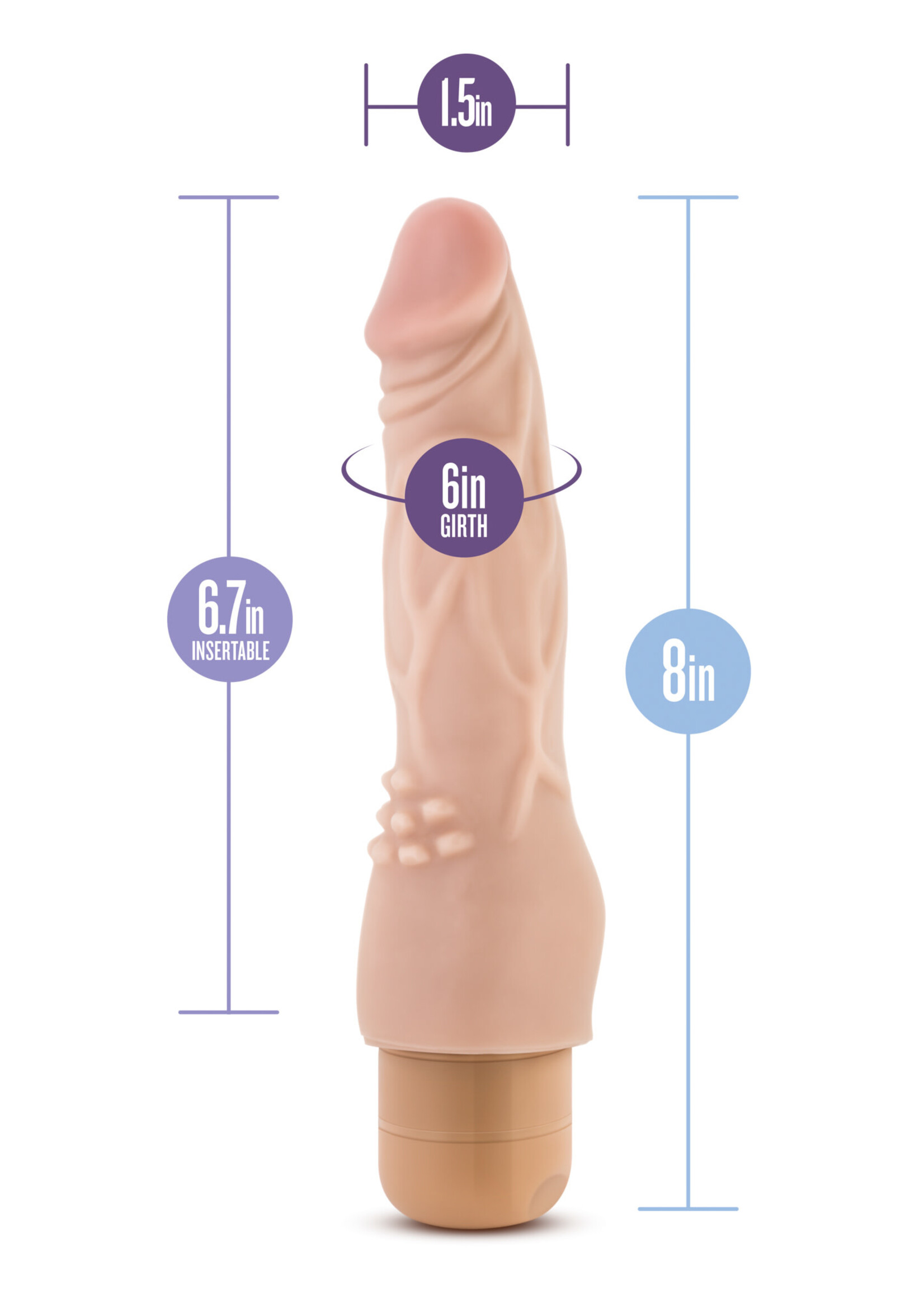 Blush Novelties Dr. Skin - Cock Vibe #4 - Beige