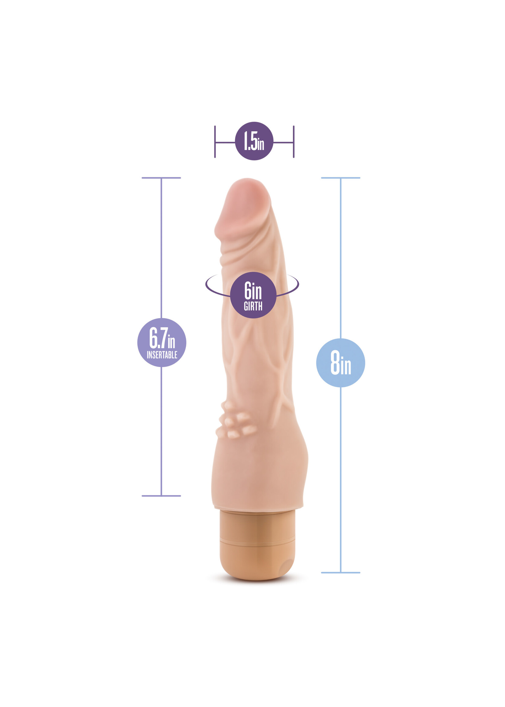 Blush Novelties Dr. Skin - Cock Vibe #4 - Beige