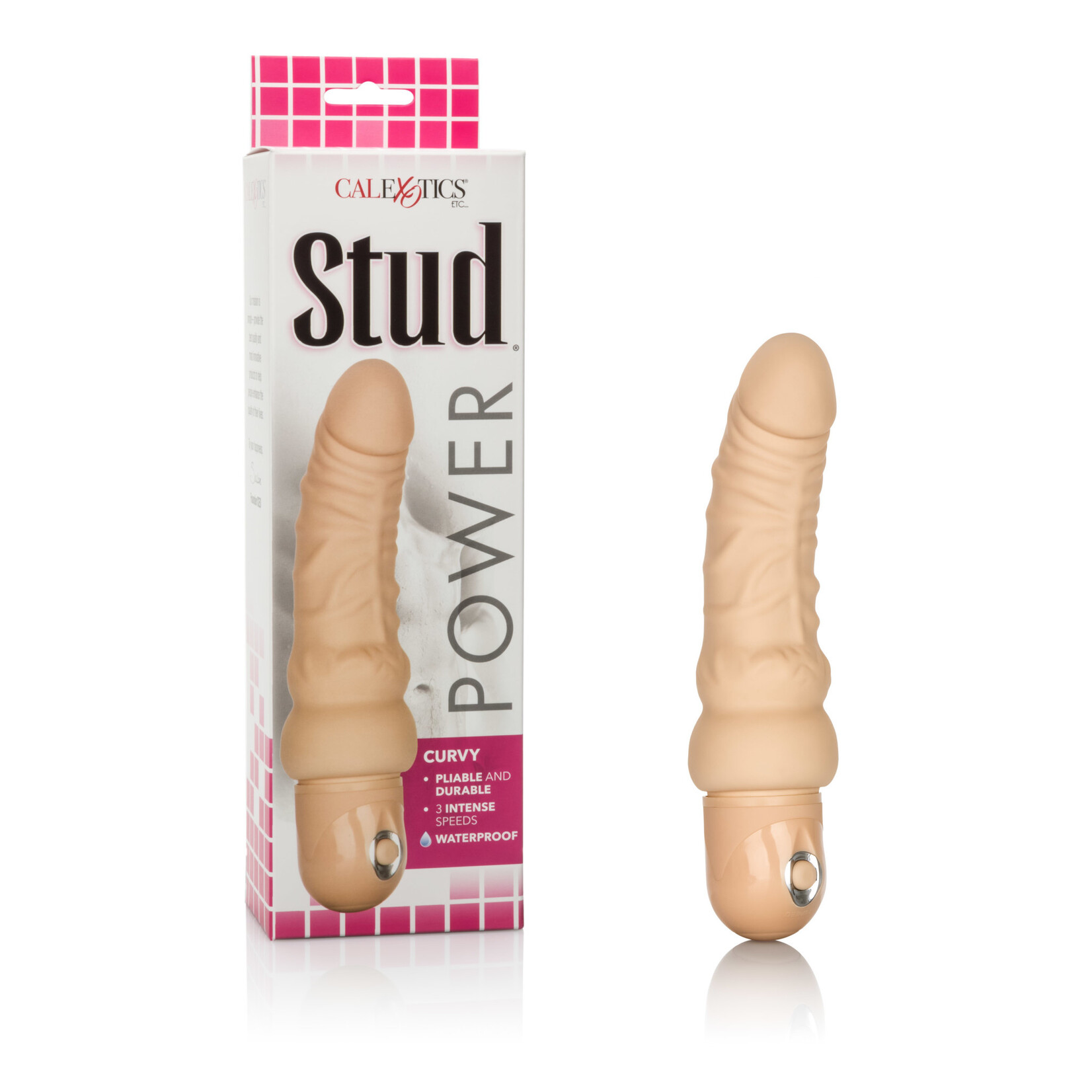 California Exotic Novelties Waterproof Power Stud - Curvy - Ivory