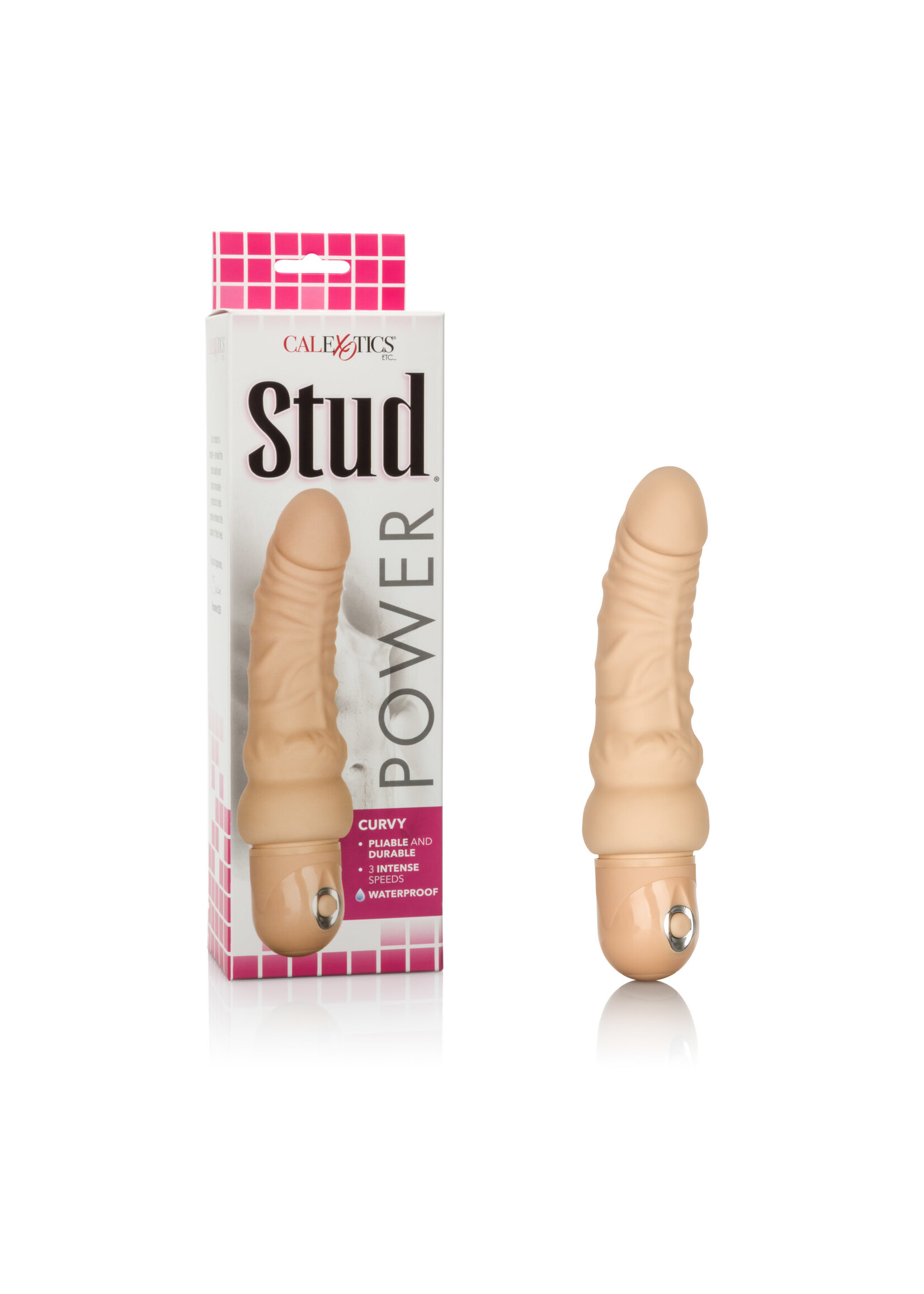 California Exotic Novelties Waterproof Power Stud - Curvy - Ivory