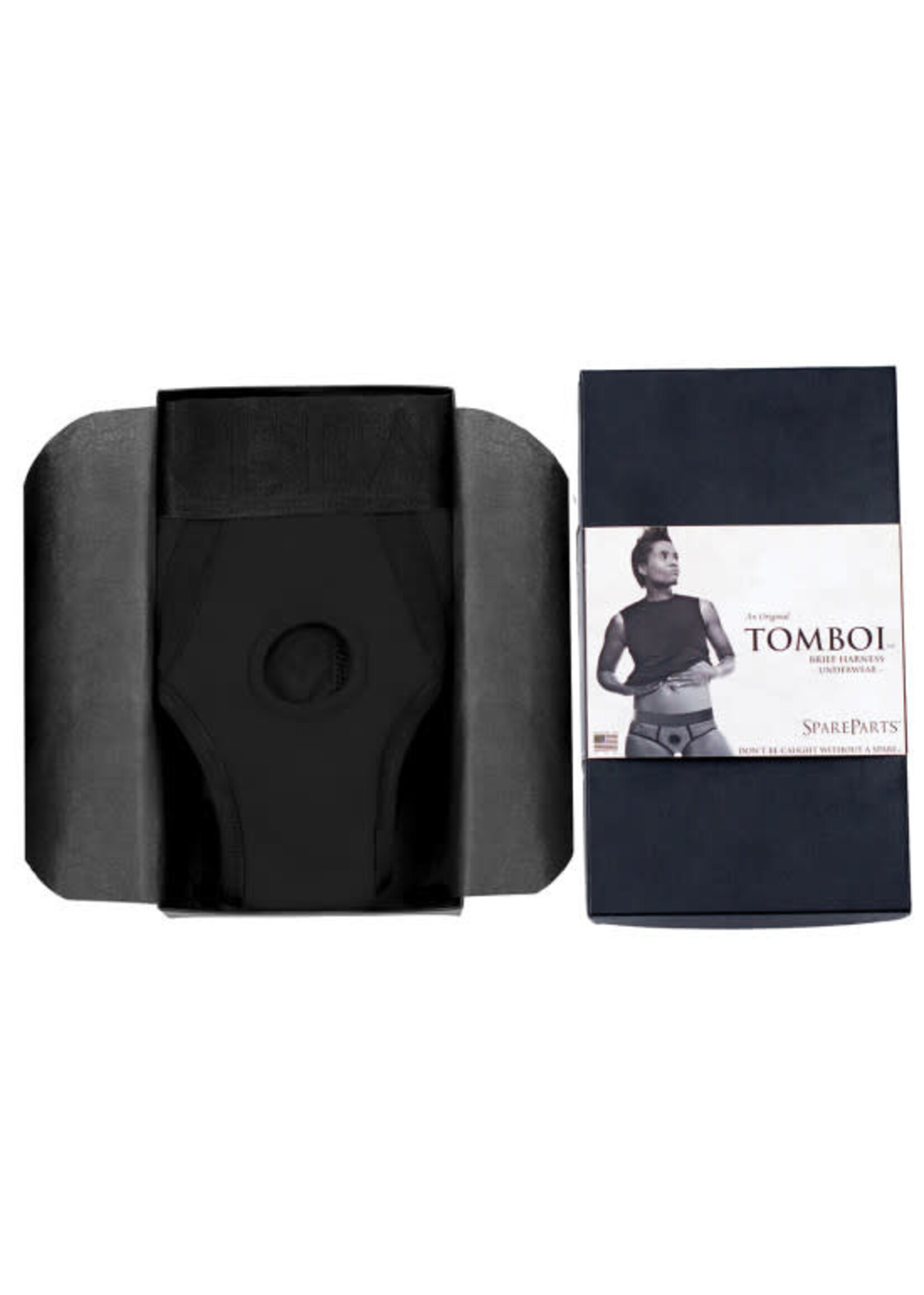 SpareParts SpareParts Tomboi Harness Black/Black Nylon - XXS