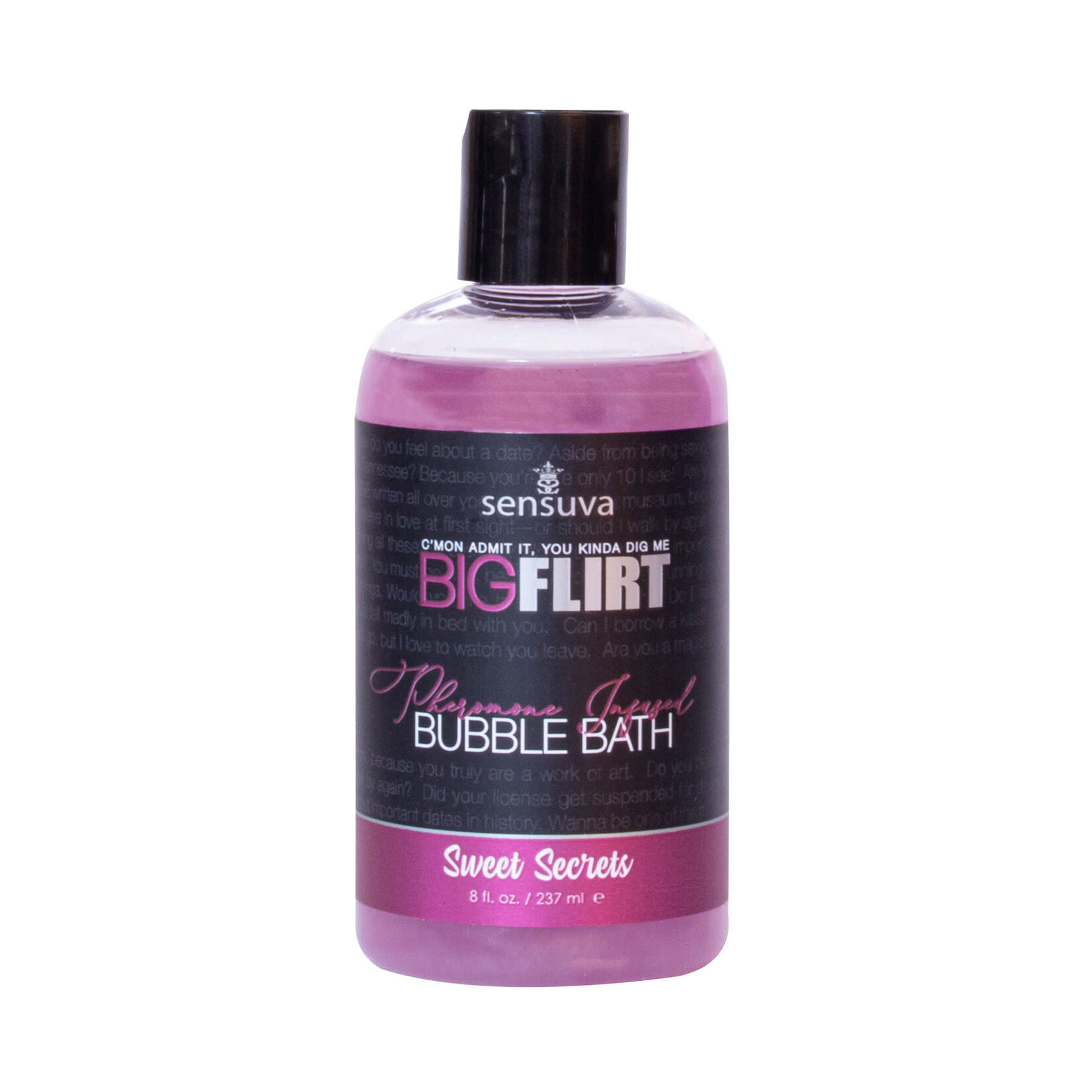 SENSUVA Big Flirt Pheromone Infused Bubble Bath - Sweet Secrets - 8 Fl. Oz.