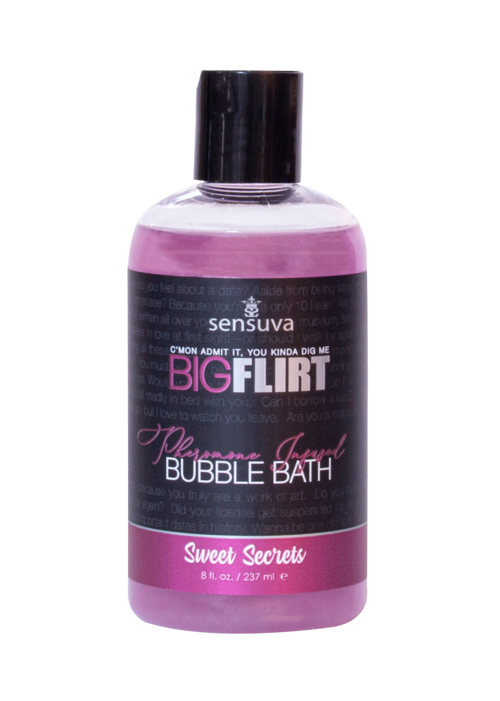 SENSUVA Big Flirt Pheromone Infused Bubble Bath - Sweet Secrets - 8 Fl. Oz.