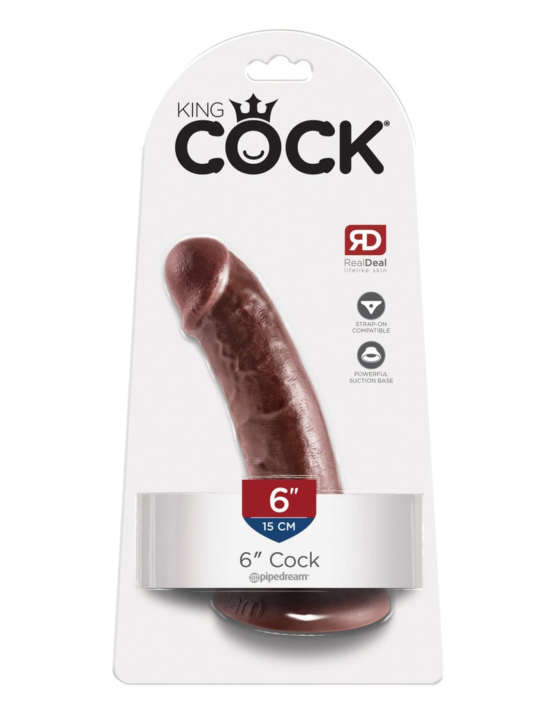 Doc Johnson King Cock 6-Inch Cock - Brown