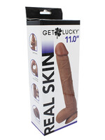 Get Lucky Get Lucky Real Skin 11" Dildo