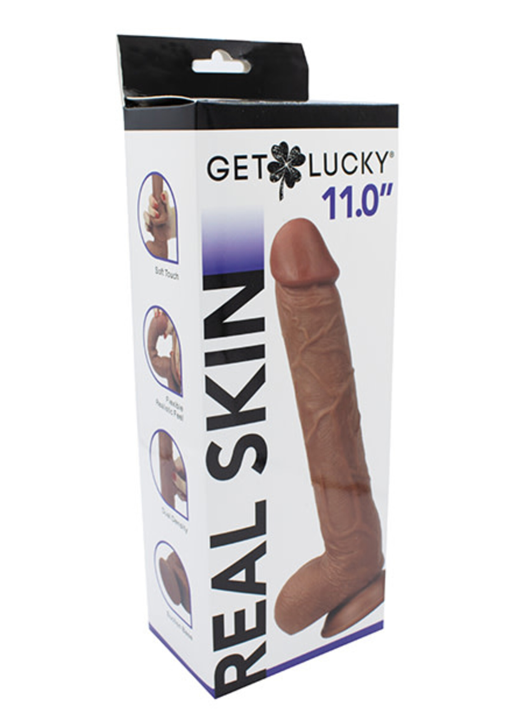 Get Lucky Get Lucky Real Skin 11" Dildo
