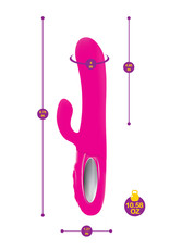 Viben Hypnotic - Hot Pink - Thrusting Rabbit With Swinging Clitoral Stimulator