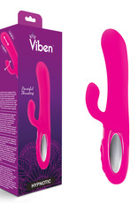 Viben Hypnotic - Hot Pink - Thrusting Rabbit With Swinging Clitoral Stimulator