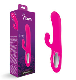 Viben Hypnotic - Hot Pink - Thrusting Rabbit With Swinging Clitoral Stimulator