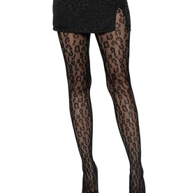 Leg Avenue Leopard Net Tights - OS