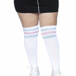 Leg Avenue Over the Knee Athletic Socks - 1X/2X