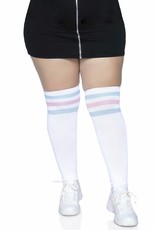 Leg Avenue Over the Knee Athletic Socks - 1X/2X