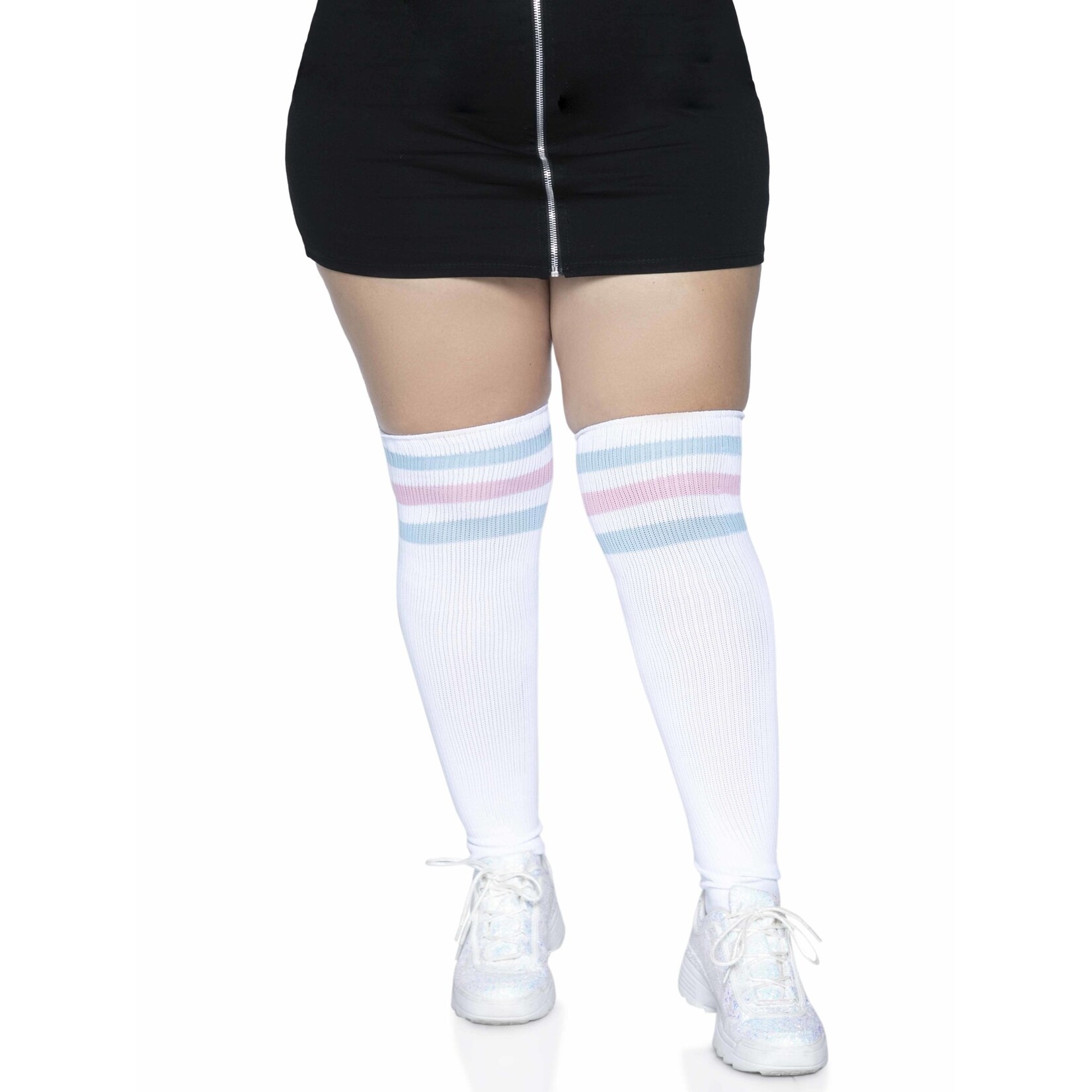 Leg Avenue Over the Knee Athletic Socks - 1X/2X