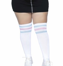 Leg Avenue Over the Knee Athletic Socks - 1X/2X