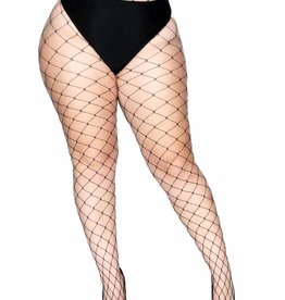 Leg Avenue Plus Size Fence Net Pantyhose