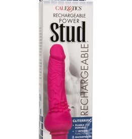 Calexotics Rechargeable Power Stud Cliterrific Silicone Vibrating Dong