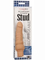 Calexotics Rechargeable Power Stud Curvy Silicone Vibrating Dong