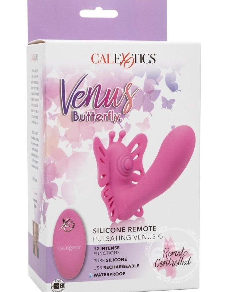 Venus Butterfly Silicone Remote Pulsating Venus G Usb Rechargeable Waterproof Pink Spankys