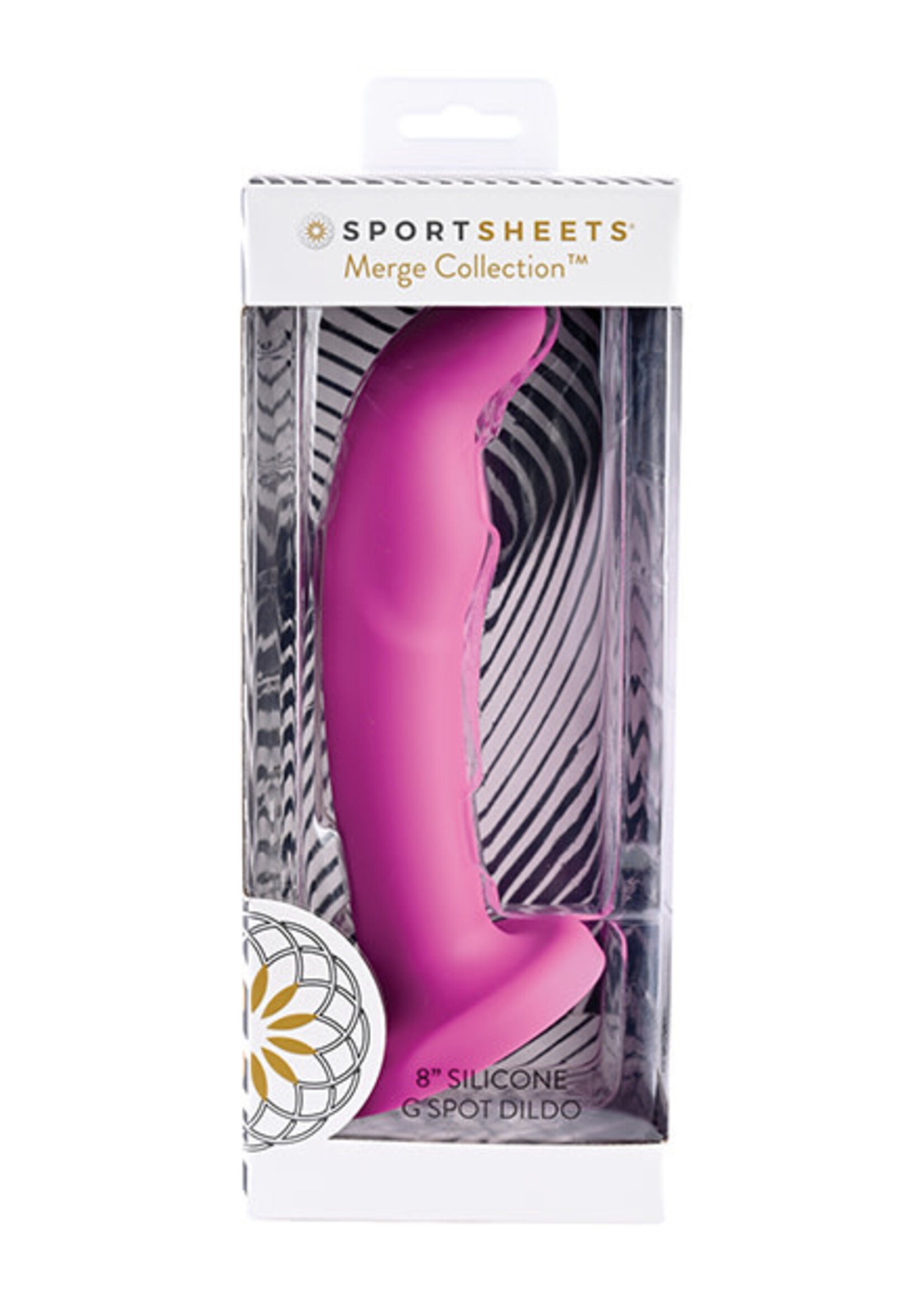 Sportsheets Sportsheets Tana 8" Silicone G Spot Dildo - Pink