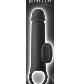 nsnovelties Renegade Brute Rechargeable Silicone Vibrating Penis Extention - Black