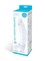 Glas Glas 10.5" Realistic Girthy Glass Double Dong - Clear