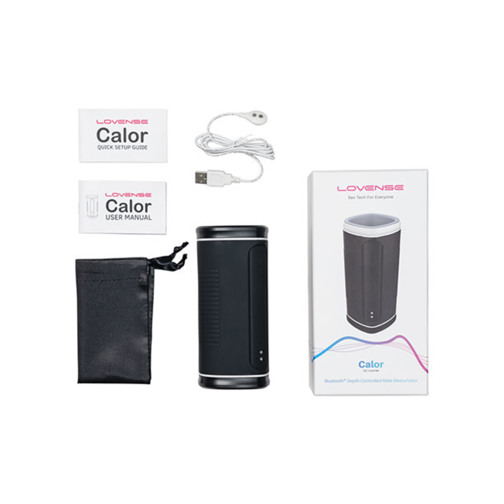 LOVENSE Lovense Calor Compact Heating Masturbator - Black