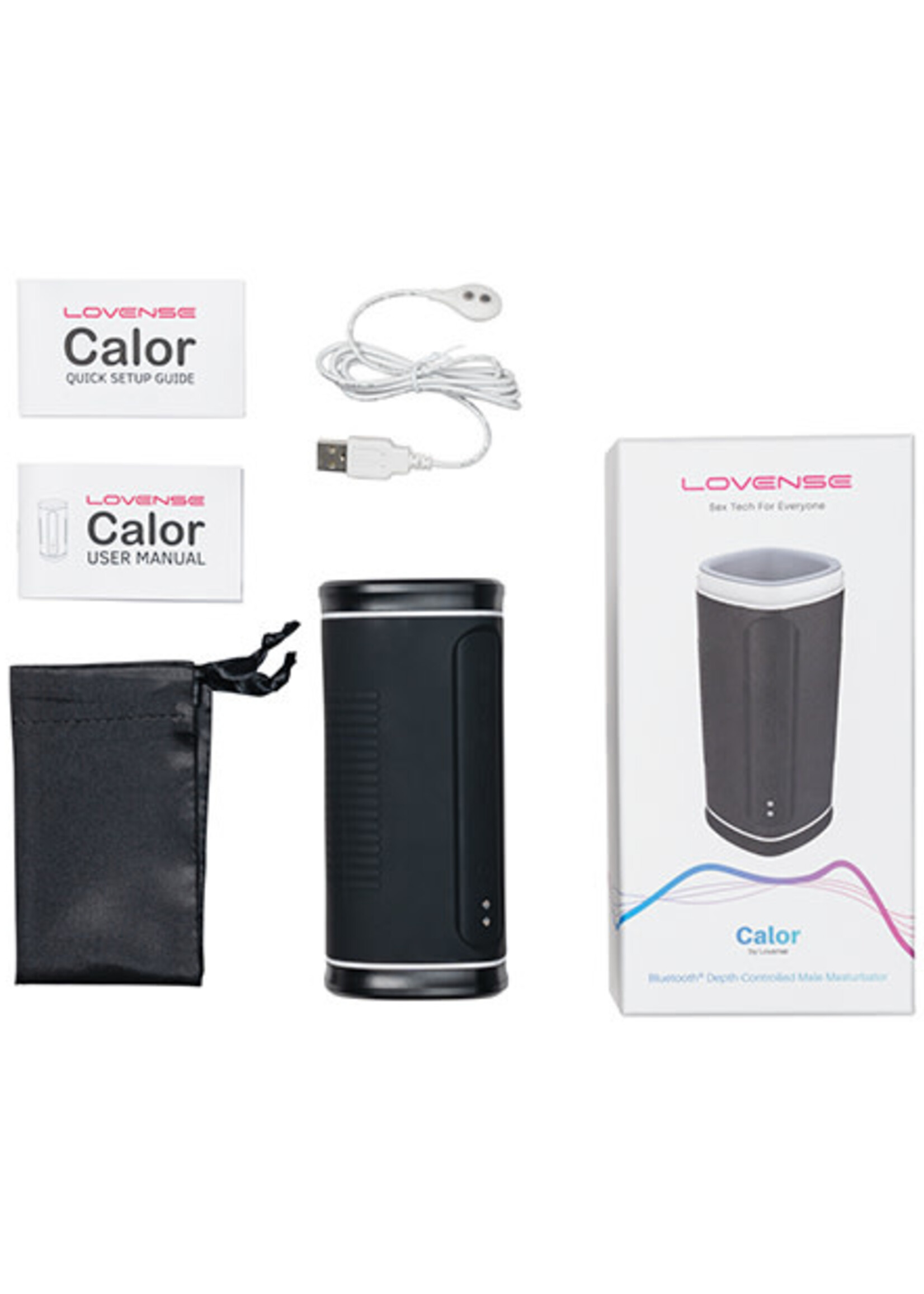 LOVENSE Lovense Calor Compact Heating Masturbator - Black