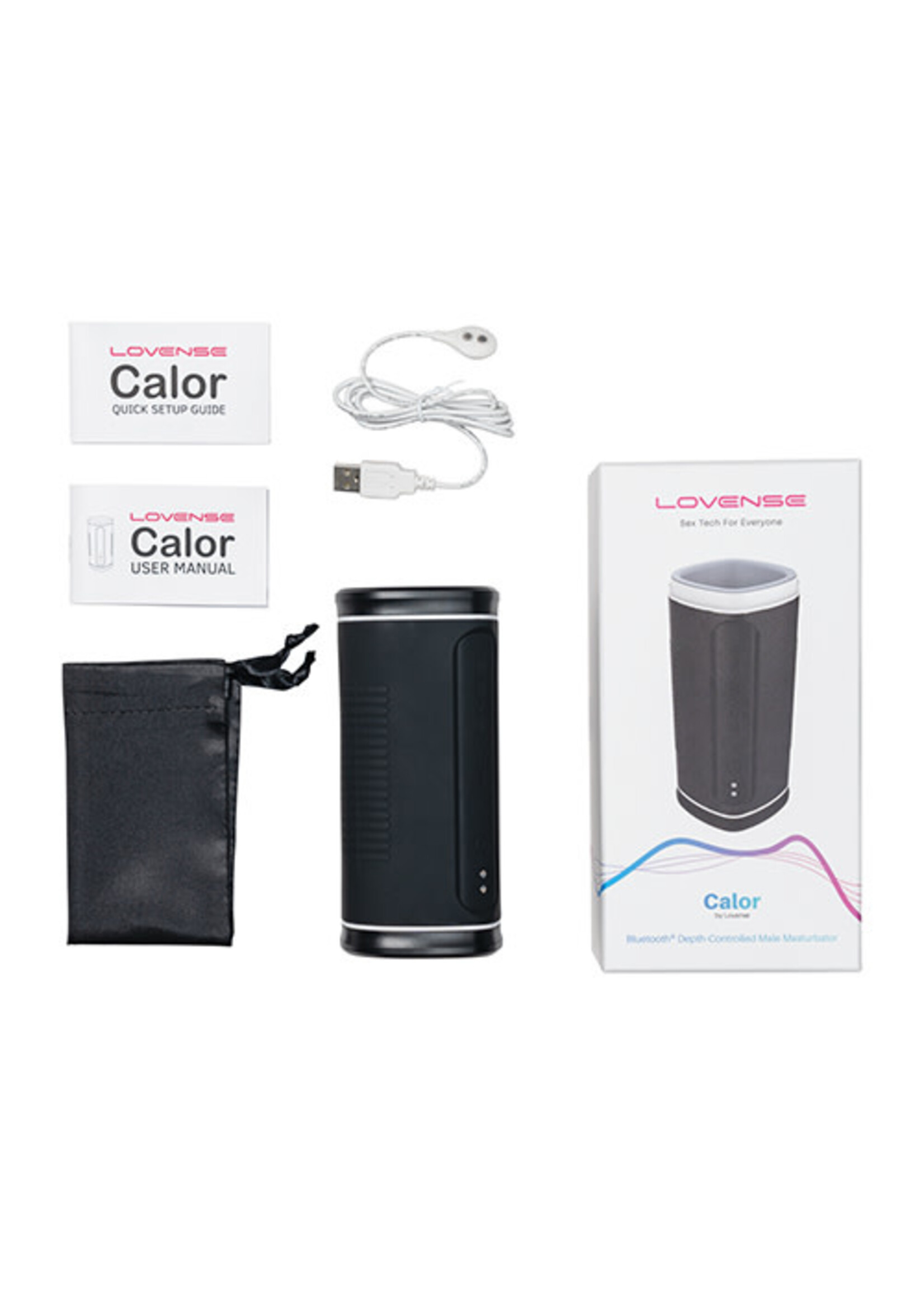 LOVENSE Lovense Calor Compact Heating Masturbator - Black