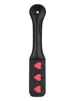 Shots Ouch! Shots Ouch Hearts Paddle - Black