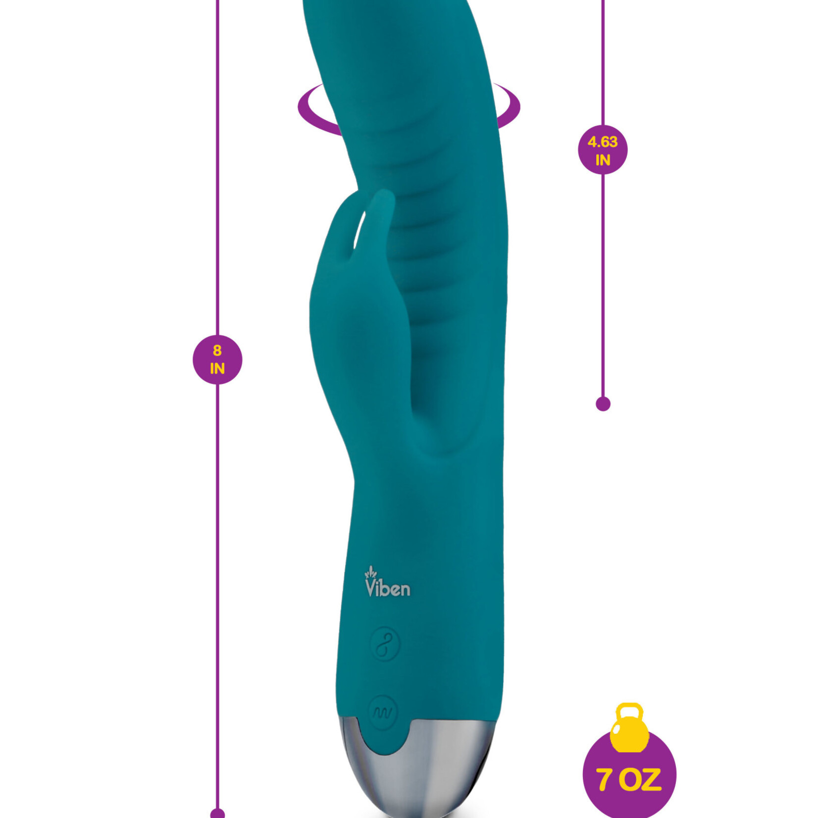 Alluring - Come Hither G-Spot Rabbit - Ocean